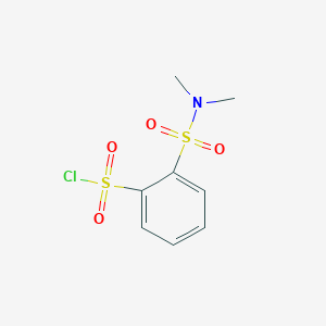 molecular formula C8H10ClNO4S2 B3374667 2-(Dimethylsulfamoyl)benzene-1-sulfonyl chloride CAS No. 103008-52-2
