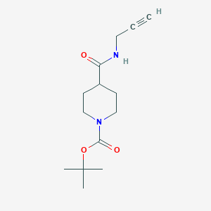 molecular formula C14H22N2O3 B3374671 Tert-butyl 4-[(prop-2-yn-1-yl)carbamoyl]piperidine-1-carboxylate CAS No. 1030181-52-2