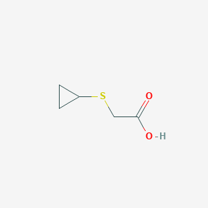 molecular formula C5H8O2S B3374677 2-(Cyclopropylsulfanyl)acetic acid CAS No. 1030431-62-9