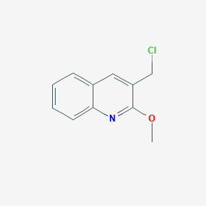 molecular formula C11H10ClNO B3374761 3-(Chloromethyl)-2-methoxyquinoline CAS No. 1038983-52-6