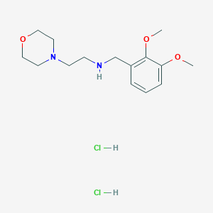 molecular formula C15H26Cl2N2O3 B3374978 N-(2,3-dimethoxybenzyl)-2-morpholin-4-ylethanamine dihydrochloride CAS No. 1050418-99-9