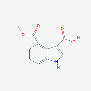 molecular formula C11H9NO4 B033752 1h-Indole-3,4-dicarboxylic acid,4-methyl ester CAS No. 110811-32-0