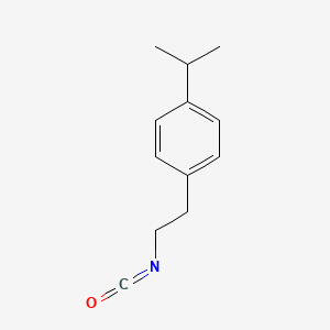 molecular formula C12H15NO B3375209 1-(2-Isocyanatoethyl)-4-(propan-2-yl)benzene CAS No. 1082435-41-3
