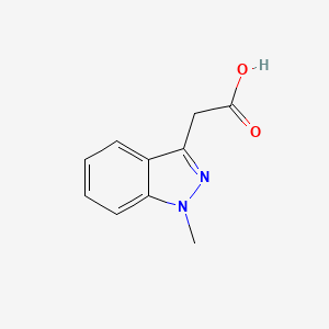 molecular formula C10H10N2O2 B3375232 2-(1-methyl-1H-indazol-3-yl)acetic acid CAS No. 1083274-02-5
