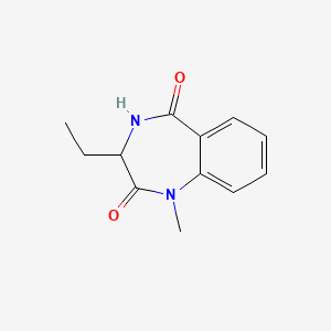 B3375305 3-ethyl-1-methyl-2,3,4,5-tetrahydro-1H-1,4-benzodiazepine-2,5-dione CAS No. 1093060-45-7
