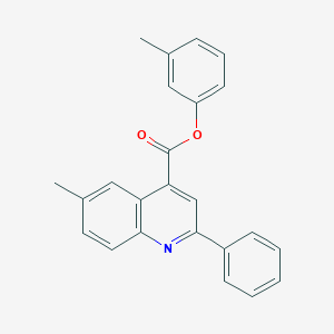 molecular formula C24H19NO2 B337573 3-Methylphenyl 6-methyl-2-phenyl-4-quinolinecarboxylate 
