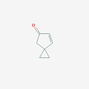 molecular formula C7H8O B3375947 Spiro[2.4]hept-6-en-5-one CAS No. 116137-40-7