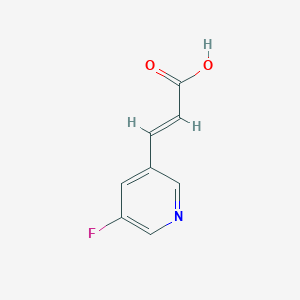molecular formula C8H6FNO2 B3376312 3-(5-Fluoropyridin-3-yl)prop-2-enoic acid CAS No. 118419-96-8