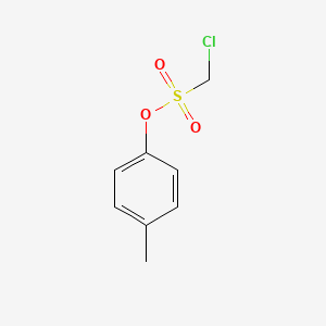 molecular formula C8H9ClO3S B3376389 Methanesulfonic acid, chloro-, 4-methylphenyl ester CAS No. 119152-34-0
