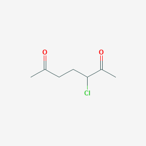 molecular formula C7H11ClO2 B033764 3-Chloroheptane-2,6-dione CAS No. 19995-88-1