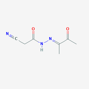 2-cyano-N'-(3-oxobutan-2-ylidene)acetohydrazide