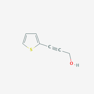 molecular formula C7H6OS B3376407 3-thiophen-2-yl-prop-2-yn-1-ol CAS No. 1194-13-4