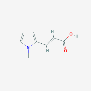 molecular formula C8H9NO2 B3376445 (2E)-3-(1-Methyl-1h-pyrrol-2-yl)acrylic acid CAS No. 119924-13-9