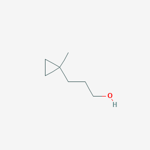 molecular formula C7H14O B3376452 3-(1-Methylcyclopropyl)propan-1-ol CAS No. 120077-89-6