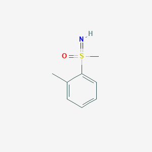 molecular formula C8H11NOS B3376528 Imino(methyl)(2-methylphenyl)-lambda6-sulfanone CAS No. 121034-23-9
