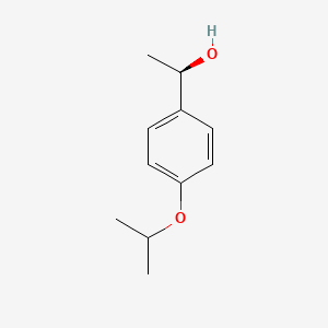 molecular formula C11H16O2 B3376594 (1R)-1-[4-(propan-2-yloxy)phenyl]ethan-1-ol CAS No. 1212301-05-7