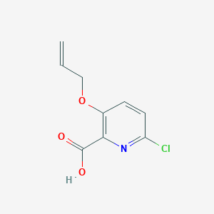 6-Chloro-3-(prop-2-en-1-yloxy)pyridine-2-carboxylic acid