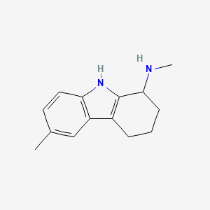 molecular formula C14H18N2 B3376698 N,6-dimethyl-2,3,4,9-tetrahydro-1H-carbazol-1-amine CAS No. 1225057-70-4