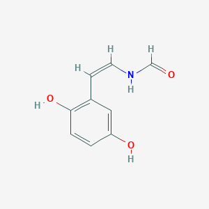 molecular formula C9H9NO3 B033767 N-[(Z)-2-(2,5-dihydroxyphenyl)ethenyl]formamide CAS No. 108536-24-9