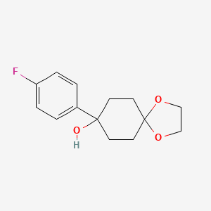 8-(4-Fluorophenyl)-1,4-dioxaspiro[4.5]decan-8-ol