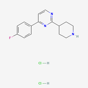 4-(4-Fluorophenyl)-2-(piperidin-4-yl)pyrimidine dihydrochloride