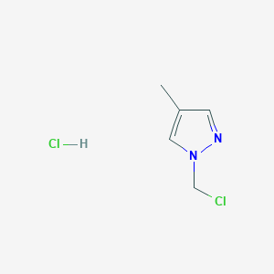 B3376751 1-(chloromethyl)-4-methyl-1H-pyrazole hydrochloride CAS No. 123451-52-5