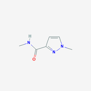 molecular formula C6H9N3O B3376829 N,1-dimethyl-1H-pyrazole-3-carboxamide CAS No. 1245773-10-7