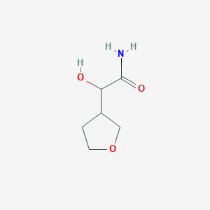 molecular formula C6H11NO3 B3376861 2-Hydroxy-2-(oxolan-3-yl)acetamide CAS No. 1247174-57-7