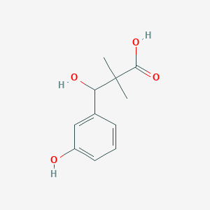 3-Hydroxy-3-(3-hydroxyphenyl)-2,2-dimethylpropanoic acid