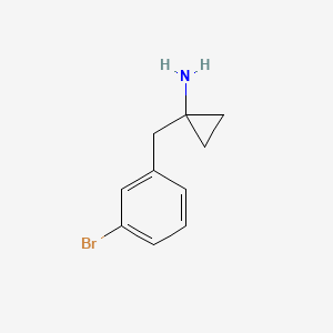 1-[(3-Bromophenyl)methyl]cyclopropan-1-amine