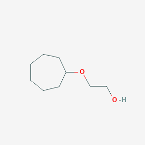 molecular formula C9H18O2 B3377010 2-(Cycloheptyloxy)ethan-1-ol CAS No. 1250631-68-5