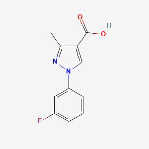 1-(3-fluorophenyl)-3-methyl-1H-pyrazole-4-carboxylic acid