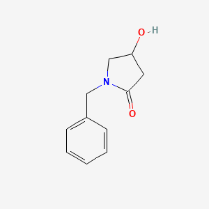 molecular formula C11H13NO2 B3377050 1-Benzyl-4-hydroxypyrrolidin-2-one CAS No. 125370-52-7