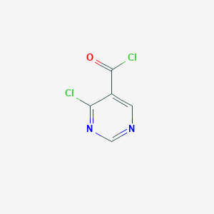 molecular formula C5H2Cl2N2O B3377149 4-Chloropyrimidine-5-carbonyl chloride CAS No. 1261494-35-2