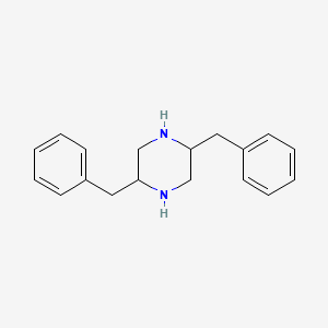 molecular formula C18H22N2 B3377197 2,5-Dibenzylpiperazine CAS No. 1266822-95-0
