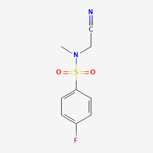 molecular formula C9H9FN2O2S B3377213 N-(cyanomethyl)-4-fluoro-N-methylbenzenesulfonamide CAS No. 1267047-53-9