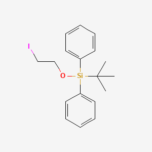 molecular formula C18H23IOSi B3377218 Tert-butyl(2-iodoethoxy)diphenylsilane CAS No. 126822-71-7