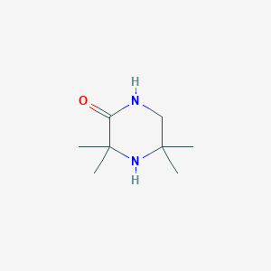 molecular formula C8H16N2O B3377383 3,3,5,5-Tetramethylpiperazin-2-one CAS No. 1296755-97-9