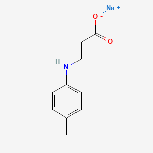 molecular formula C10H12NNaO2 B3377540 Sodium 3-[(4-methylphenyl)amino]propanoate CAS No. 133481-20-6