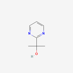 molecular formula C7H10N2O B3377788 2-(Pyrimidin-2-yl)propan-2-ol CAS No. 1351763-57-9