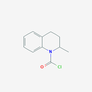 molecular formula C11H12ClNO B033779 2-Methyl-3,4-dihydroquinoline-1(2H)-carbonyl chloride CAS No. 106969-88-4
