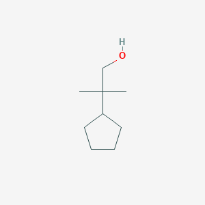 molecular formula C9H18O B3378405 2-Cyclopentyl-2-methylpropan-1-ol CAS No. 1423031-72-4