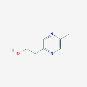 molecular formula C7H10N2O B3378502 2-(5-Methylpyrazin-2-yl)ethan-1-ol CAS No. 142780-03-8