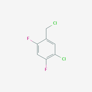 molecular formula C7H4Cl2F2 B3378513 1-Chloro-5-(chloromethyl)-2,4-difluorobenzene CAS No. 1429422-43-4