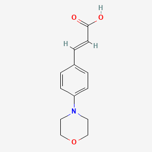 molecular formula C13H15NO3 B3378526 (2E)-3-[4-(morpholin-4-yl)phenyl]prop-2-enoic acid CAS No. 1430398-57-4