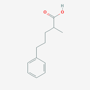 molecular formula C12H16O2 B3378533 2-Methyl-5-phenylpentanoic acid CAS No. 143097-60-3