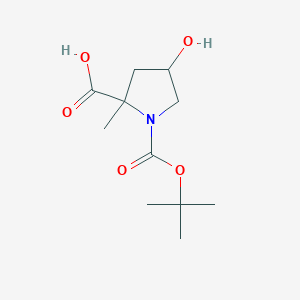 1-[(Tert-butoxy)carbonyl]-4-hydroxy-2-methylpyrrolidine-2-carboxylic acid