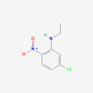 molecular formula C8H9ClN2O2 B3378576 5-chloro-N-ethyl-2-nitroaniline CAS No. 143218-46-6