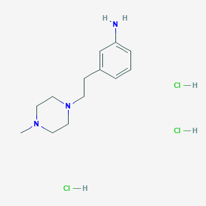 3-[2-(4-Methylpiperazin-1-yl)ethyl]aniline trihydrochloride