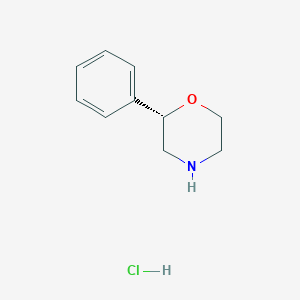 molecular formula C10H14ClNO B3378598 (S)-2-Phenylmorpholine hydrochloride CAS No. 1432794-08-5
